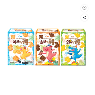 Cheongwoo Dinosaur Milk Snack 60g ขนมสแน็กรสนมเกาหลี 청우 우유먹은 공룡 스낵 60g Korean Snack Kids from korea