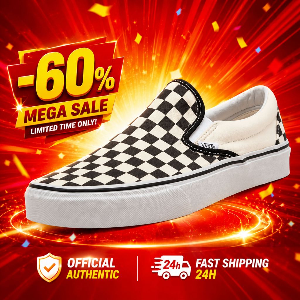 ของแท้ 100% CLASSIC SLIP-ON Classic รองเท้าผ้าใบ ใส่ง่าย นุ่มสบาย ทรงสวย น้ำหนักเบา พร้อมส่ง