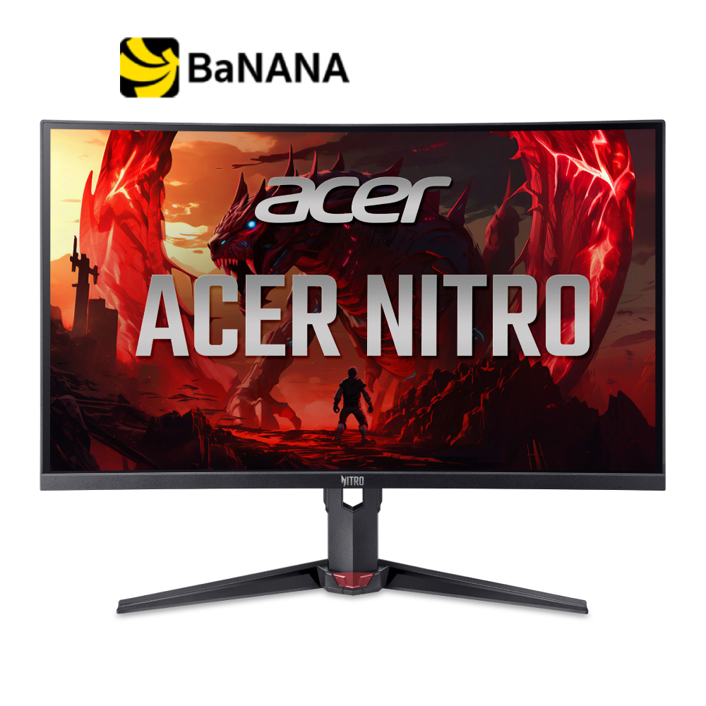 จอมอนิเตอร์ ACER Nitro XZ270U X1BMIIPPRX Gaming Monitor (VA 2K OC 220Hz SPK Curved) by Banana IT