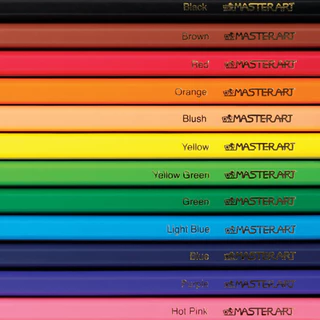 Master Art ดินสอสี สีไม้ 12 สี Refill & Mix Your Colours 12 แท่ง เลือกเองได้