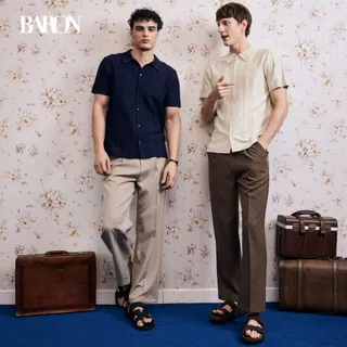 BARON Relax regular pants กางเกงผู้ชาย ผ้า Light weight พรีเมียม เบา สบาย Man Clothing