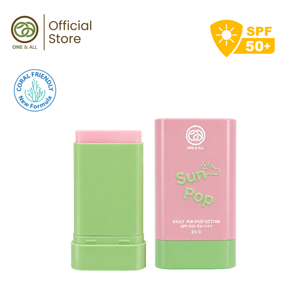 [New] กันแดดแท่ง One&All SUN POP Daily Sun Protention SPF50+PA+++Face+Body20g.