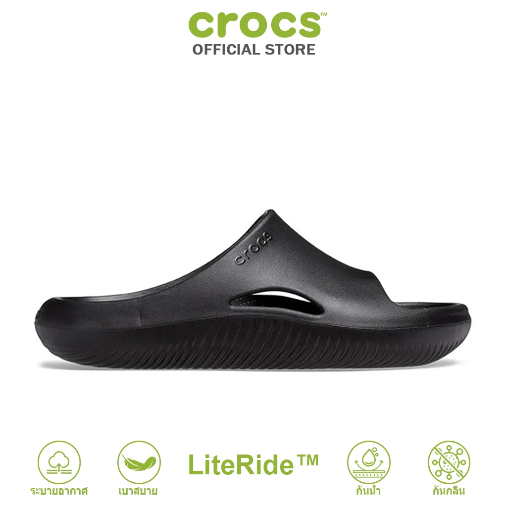 CROCS Mellow Slide รองเท้าแตะผู้ชาย รองเท้าแตะผู้ใหญ่ รองเท้าแตะ Unisex MELLOW RECOVERY SLIDE รุ่น 2