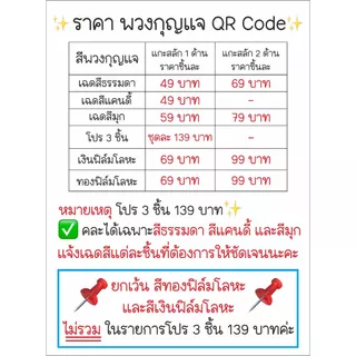 พวงกุญแจคิวอาร์โค้ด ป้ายสแกนชำระเงิน QR Code นามบัตรดิจิตอล ป้ายสแกนรับเงิน สแกนติดง่าย พกพาสะดวก มีสีให้เลือกเยอะเลยน้า