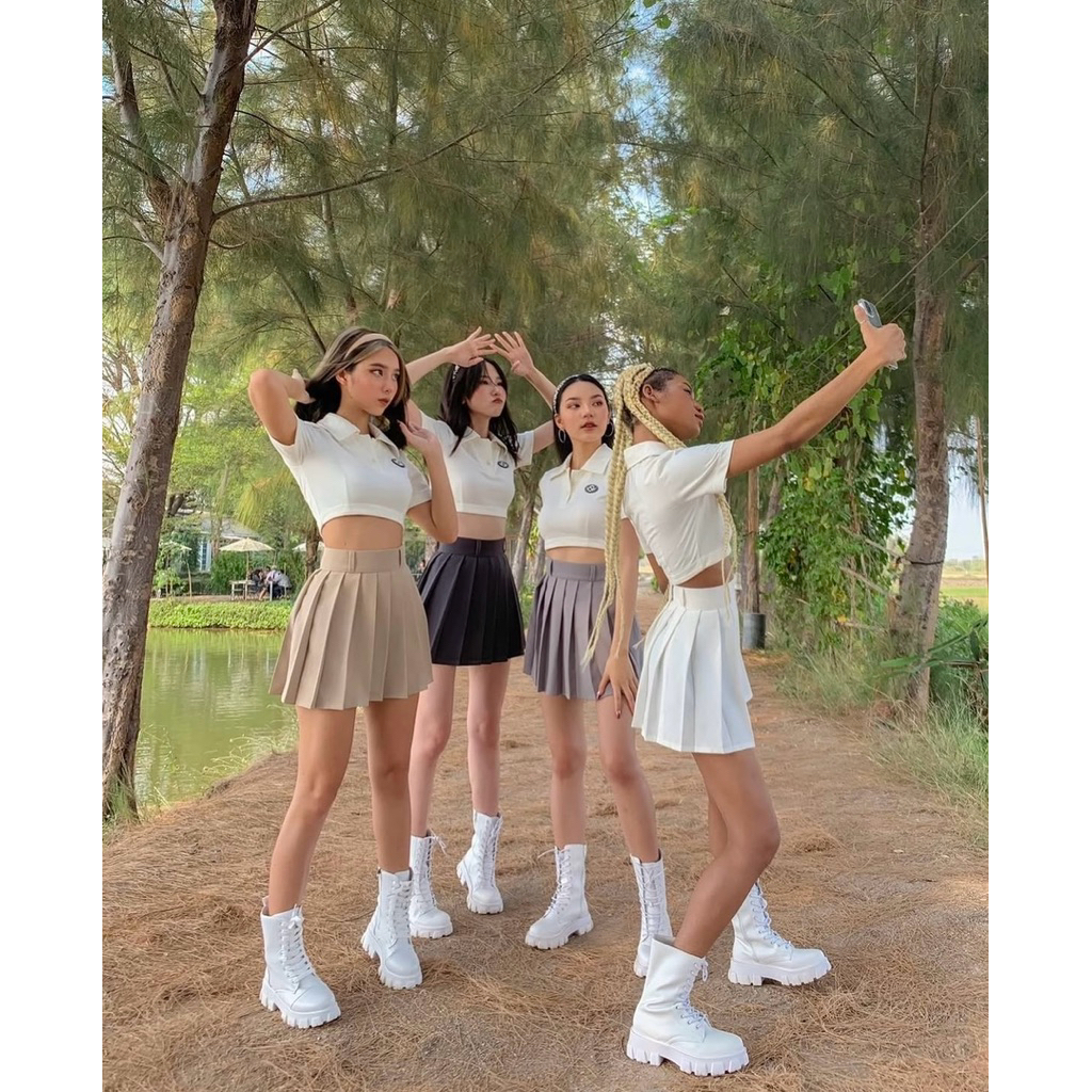 ส่งต่อกระโปรง tennis skirt จากร้าน what she wear