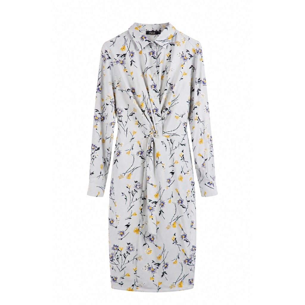 Odile  Shirt Dress A17DR03BL ( สีน้ำเงิน )