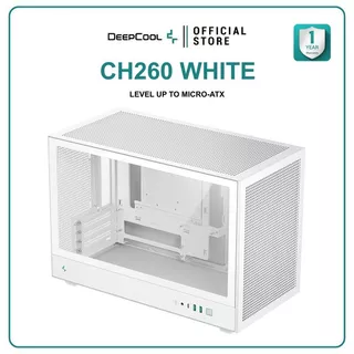 เคสคอมพิวเตอร์ DEEPCOOL - PC CASE M-ATX CH260 / CH260 WHITE รับประกันสินค้า 1 ปี