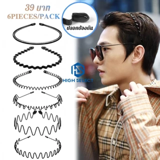 6PIECES/PACK แฟชั่น ความเรียบง่าย ที่คาดผม เหมาะสำหรับ ชาย ผู้หญิง ล่องหน ป้องกันการลื่นไถล ที่คาดผม กีฬาที่สะดวก /ล้างห