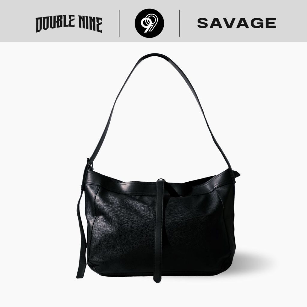 DOUBLE NINE : SAVAGE HOBO กระเป๋าสะพายข้างซาเวจทรงโฮโบ