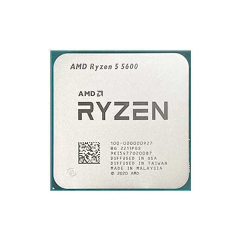 CPU AMD Ryzen 5 5600 B2 步进 6 核 12 线程 AM4 全新散片 เกิน12400F ประกัน3ปี เกมLOL/Delta