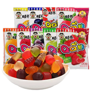 🔥🍬 旺旺 QQ เยลลี่นุ่มรวมรส ผสมน้ำผลไม้ 20g ไขมัน0% 🍓🍇🫐🍏