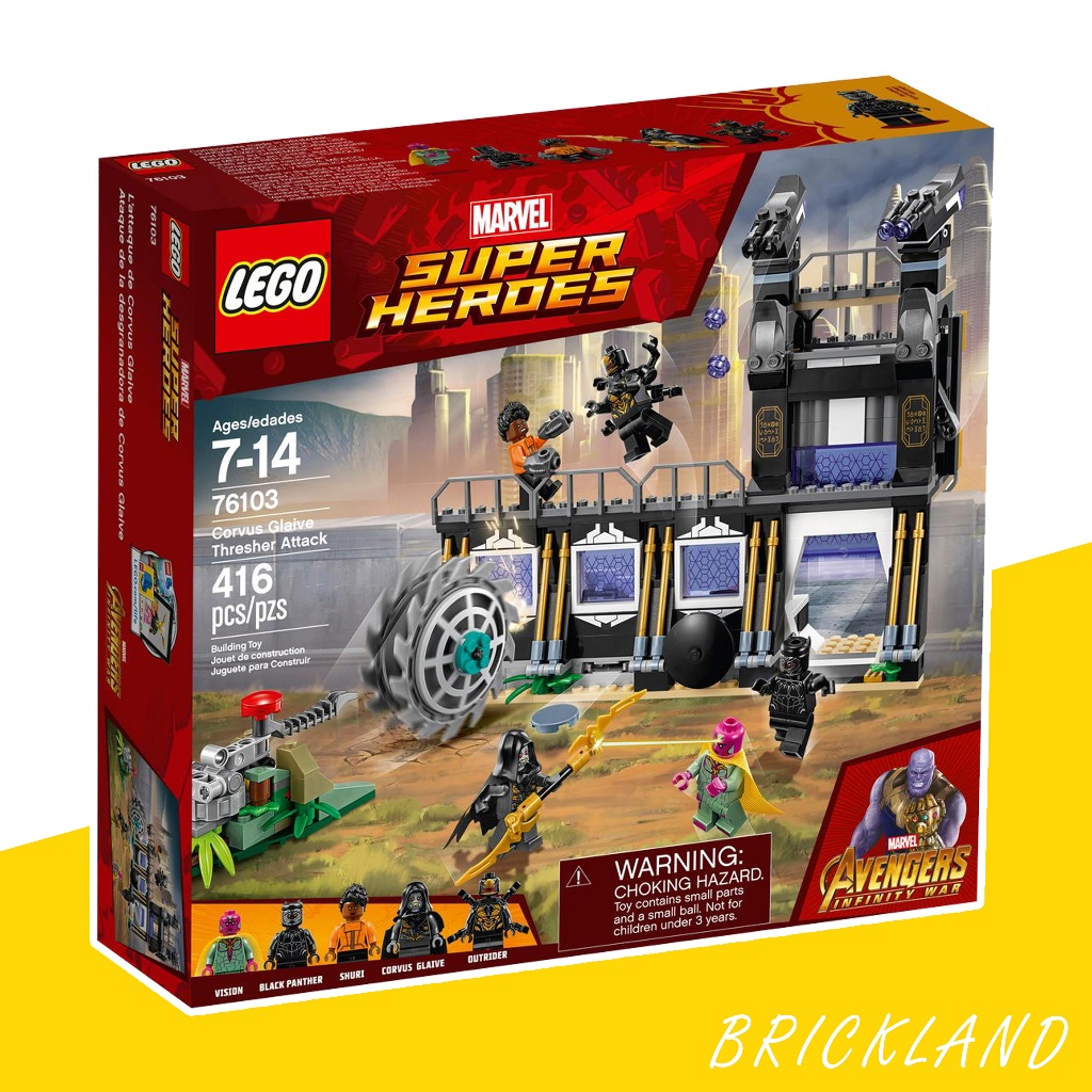 LEGO Marvel 76103 Corvus Glaive Thresher Attack ของแท้ Rare Retired Set