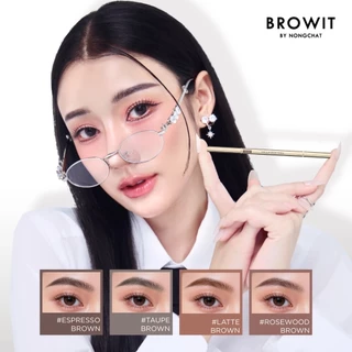 ดินสอเขียนคิ้ว บราวอิท โปรสลิมบราวเพนซิล Browit By Nongchat Pro Slim Brow Pencil 0.06 g
