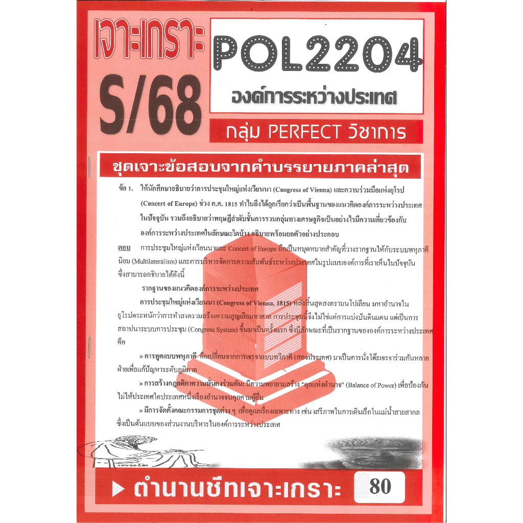 เจาะเกราะ POL2204 / PS320 องค์การระหว่างประเทศ S/68
