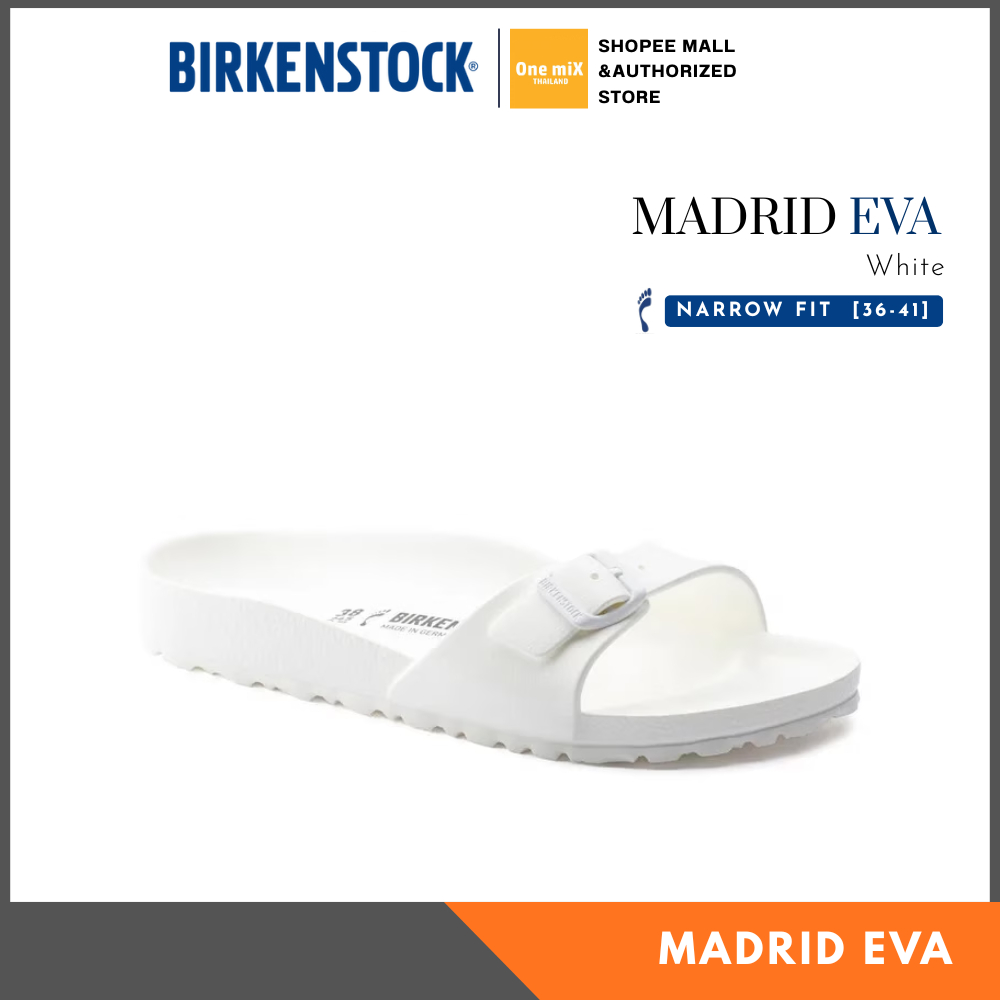 BIRKENSTOCK Madrid EVA (White) รองเท้าแตะ รุ่นฮิต ทรงมาแรง ได้ทั้งชายหญิง (narrow)