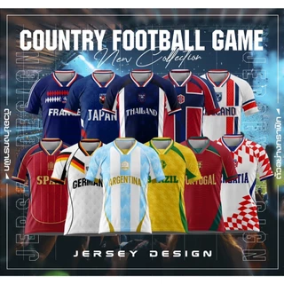 เสื้อกีฬาพิมพ์ลาย A T SPORT รุ่น A T COUNATRY เสื้อฟุตบอล เสื้อฟุตทีม เสื้อฟุตบอลทีมชาติ ใส่เที่ยวและออกทริปใส่เป็นกลุ่ม