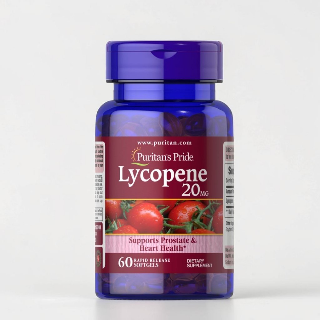 Puritan's Pride Lycopene ไลโคปีน 10,20,40 mg / 60,100 Softgels สารสกัดมะเขือเทศเข้มข้น