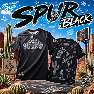 เสื้อยืด เสื้อแขนสั้น Shooting shirts SPUR BLACK [ มีไซส์ใหญ่ ]