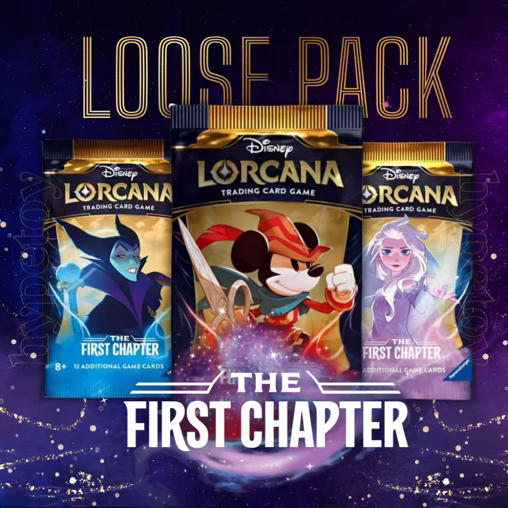(แบบซอง-ยอน700) First Chapter Lorcana Disney Booster Pack 1ซอง12ใบ