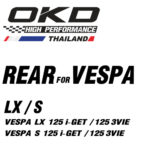 โช๊คหลังVespa OKD สำหรับVespa S / LX โช๊คOKDแท้ โช๊คแต่งOKD