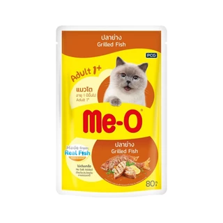 [โหล] MeO มีโอเพาซ์ อาหารเปียกแมว 1 โหล (12 ซอง) ขนาดซอง 80 กรัม