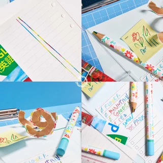 COLOR PENCIL ดินสอสีไม้แท่งกลม แกนไส้ 4 สี give.me.museums