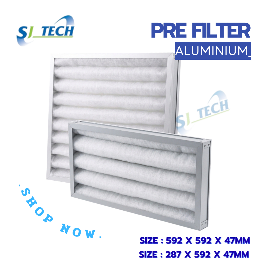 ฟิลเตอร์กรองฝุ่น กรอบอลูมิเนียม แข็งแรง PRE FILTER ALUMINIUM G4