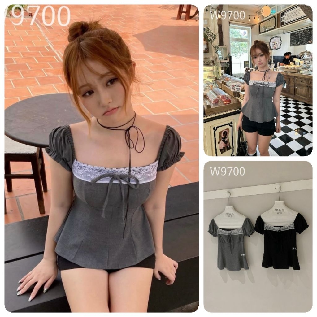 W9700 เสื้อแฟชั่น Tag🇰🇷🛍️WGWE