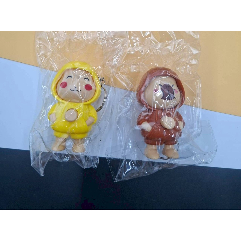 (จำนวน 12 ชิ้น) No.1764 พวงกุญแจ  พวงกุญแจตุ๊กตา สามารถใช้กดเปลี่ยนหน้าได้ คละลายในโหล ทั้งหมด 12 ชิ้น