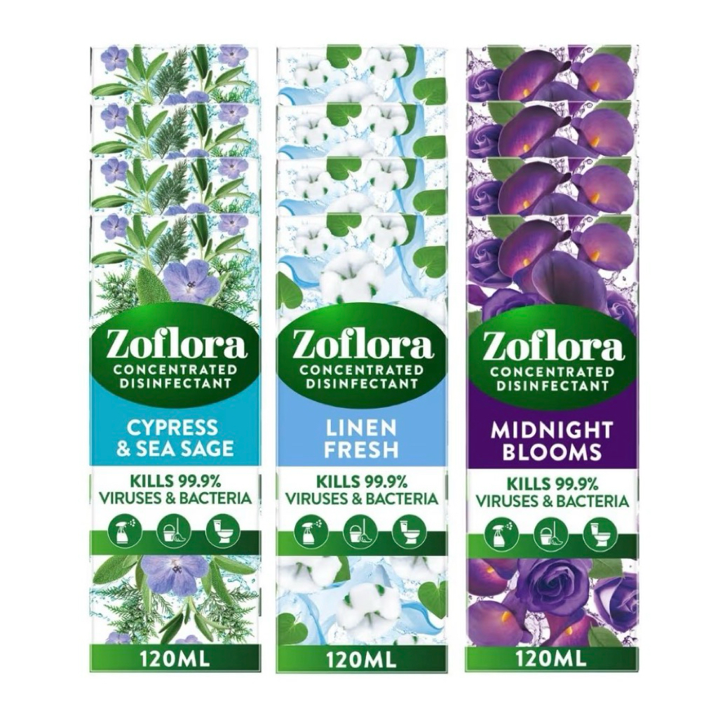 น้ำยาฆ่าเชื้อโรค Zoflora 3 กลิ่น  ขนาด 120ml ของแท้ จากประเทศอังกฤษ 🇬🇧