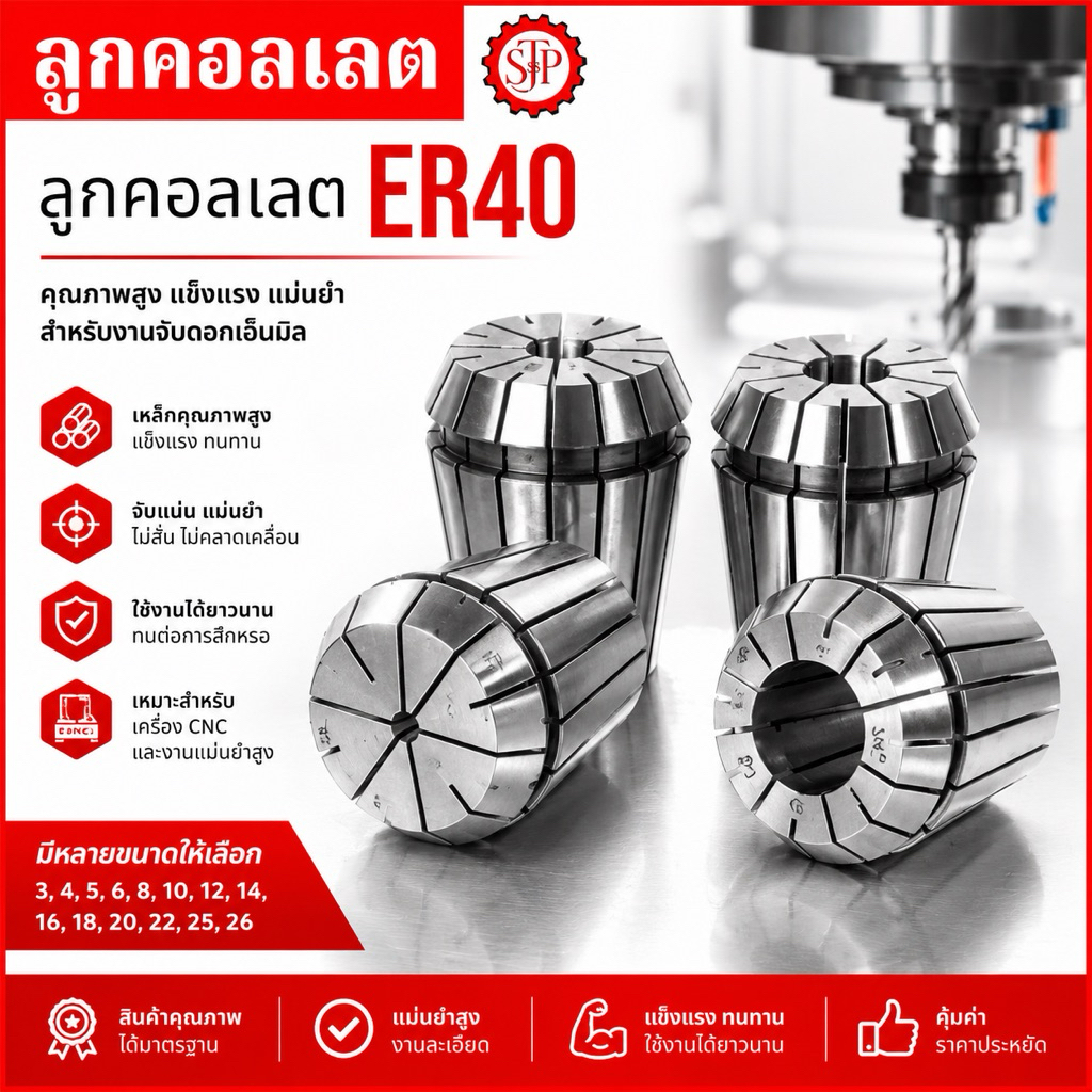 ลูกคอลเลต Collet ER40