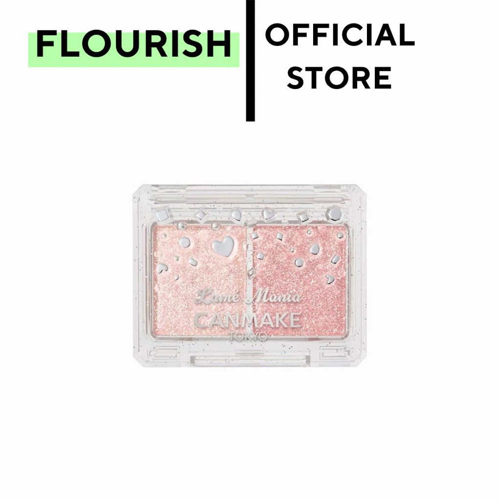 🩵อายแชโดว์กลิตเตอร์ Canmake Lame Mania สี02