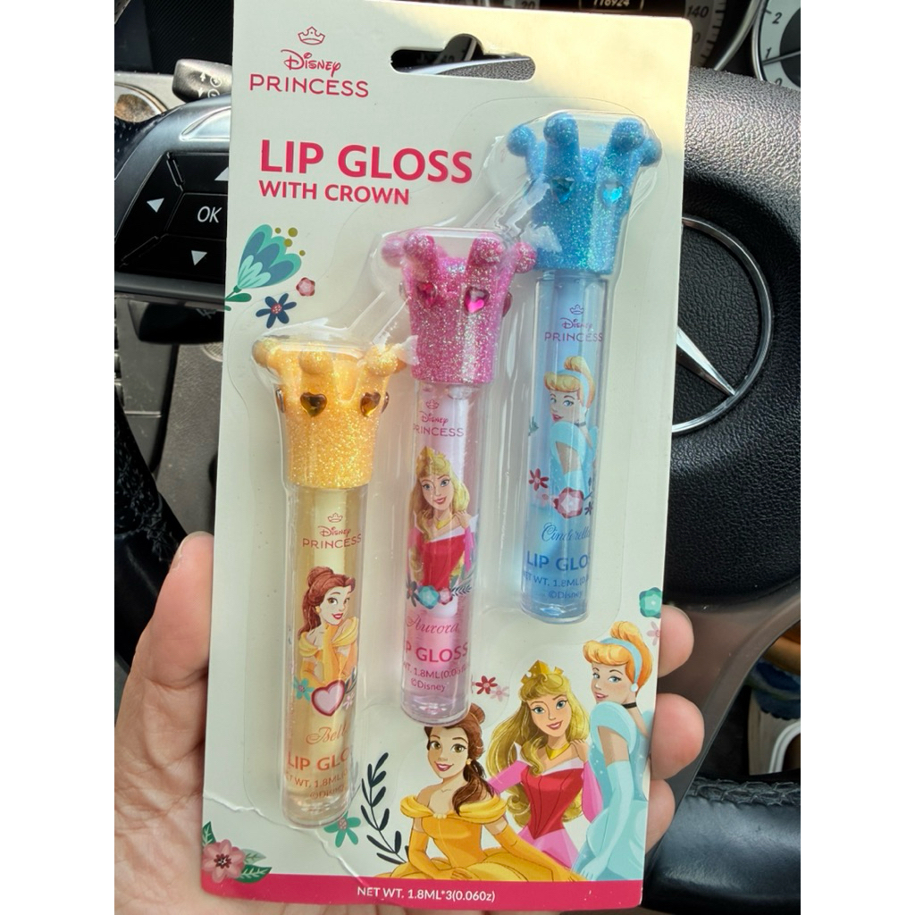 ตลิปกลอสเจ้าหญิงดิสนีย์ (Disney Princess Lip Gloss 3ชิ้น)