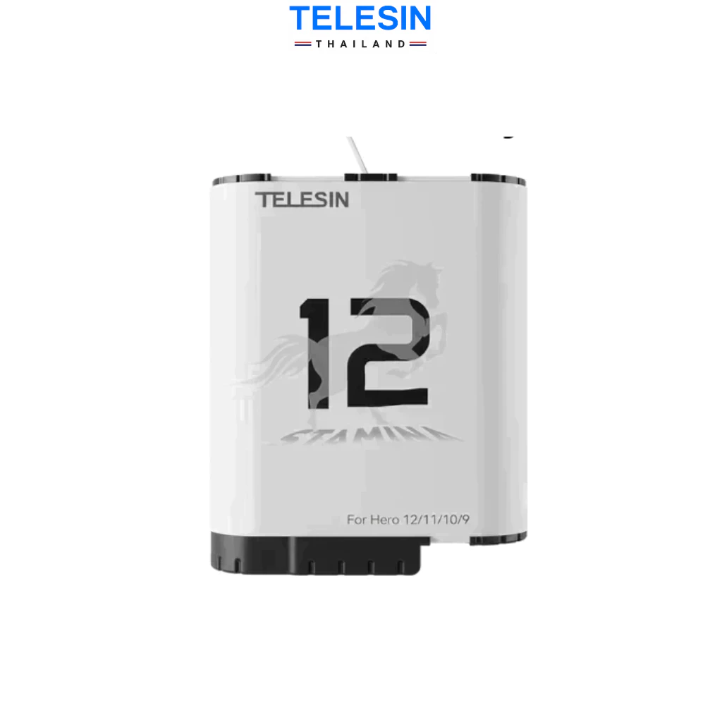 TELESIN แบตเตอรี่ Gopro 12/11/10/9 Enduro Battery