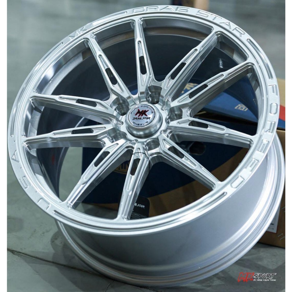 ล้อ MK DRAGSTAR ลาย V-10 ขอบ18 กว้าง 8.5 นิ้ว ออฟ+38 5รู สีบรอน ราคาต่อ 1 วง แถมจุ๊บเหล็ก