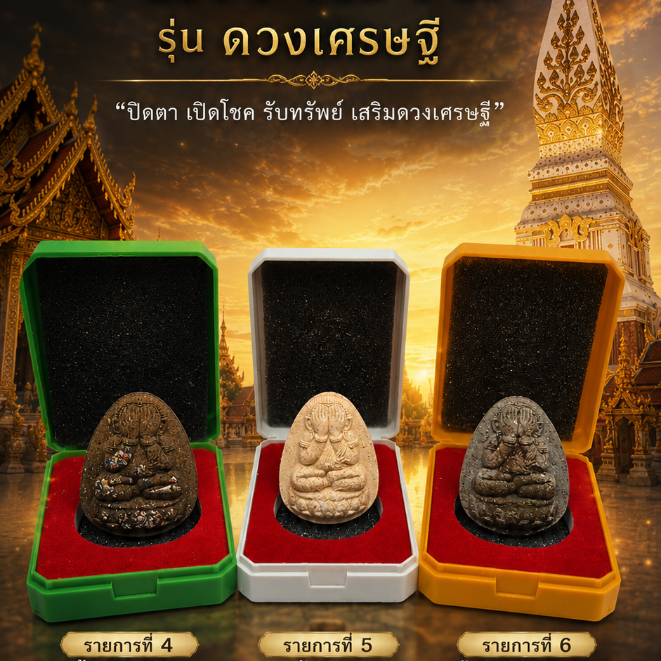 พระปิดตาจินดามณี รุ่น ดวงเศรษฐี พระธาตุพนม