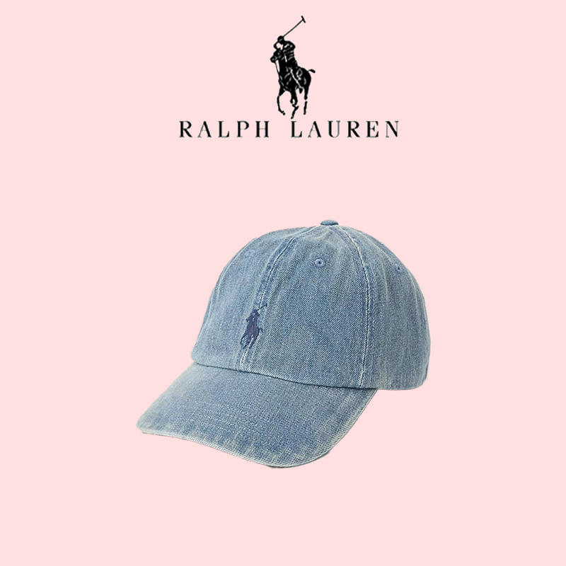 【ของแท้ 100%】หมวกเบสบอล Polo Ralph Lauren - จัดส่งรวดเร็ว(Light denim)