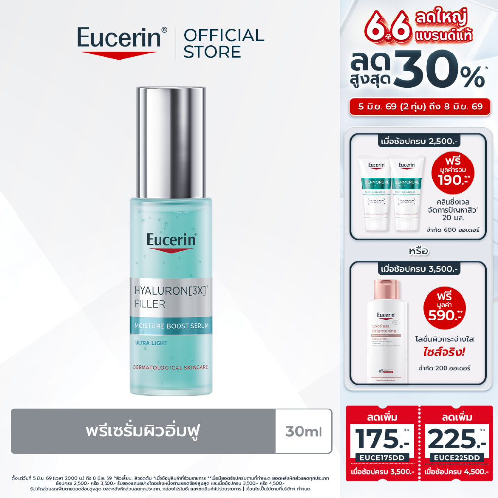 Eucerin HYALURON (3X) FILLER FIRST SERUM MOISTURE BOOSTER 30 ML