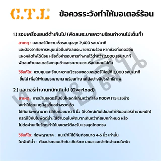 มอเตอร์บัสเลส CTL ขนาด 1100w 1300w 1800w 2600w IP65