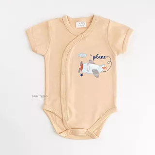 Kids Center ชุดบอดี้สูทเด็กแรกเกิด 0-9 เดือน Bodysuit ขาเว้ากระดุมสแน๊ปหน้า ลายน่ารัก ผ้าคอตตอน 100%