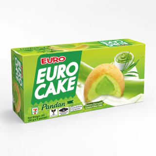 ยูโร่เค้ก Euro Cake ขนมเค้กสอดไส้ 7 รสชาติ 1 กล่อง 12 ชิ้น ราคาส่ง