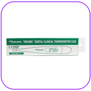 Terumo C205 ปรอทวัดไข้ดิจิตอลทางรักแร้ เทอรูโม Terumo (รุ่นใหม่ปลอกใส่ไม่มีตัวนูน)