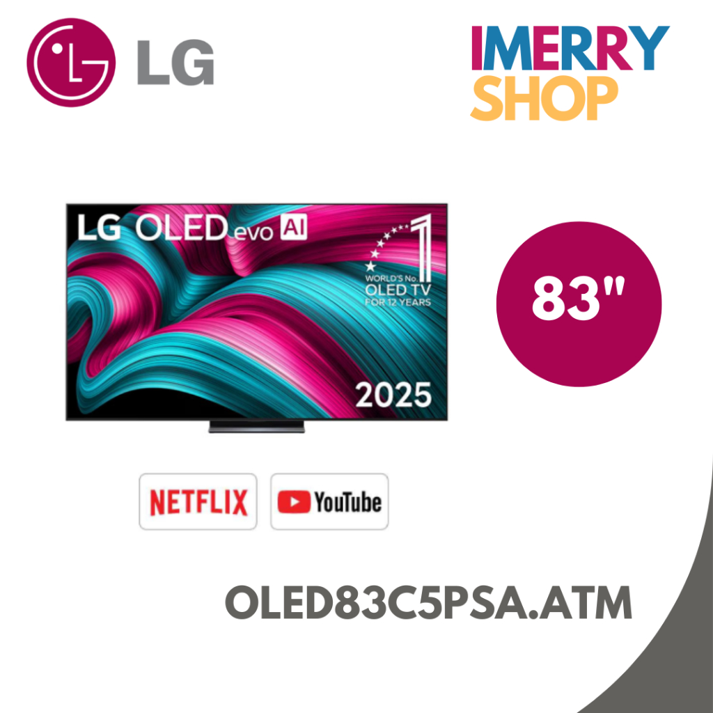 LG OLED 83C5PSA evo AI 4K Smart TV 144 Hz ขนาด 83 นิ้ว รุ่น OLED83C5PSA