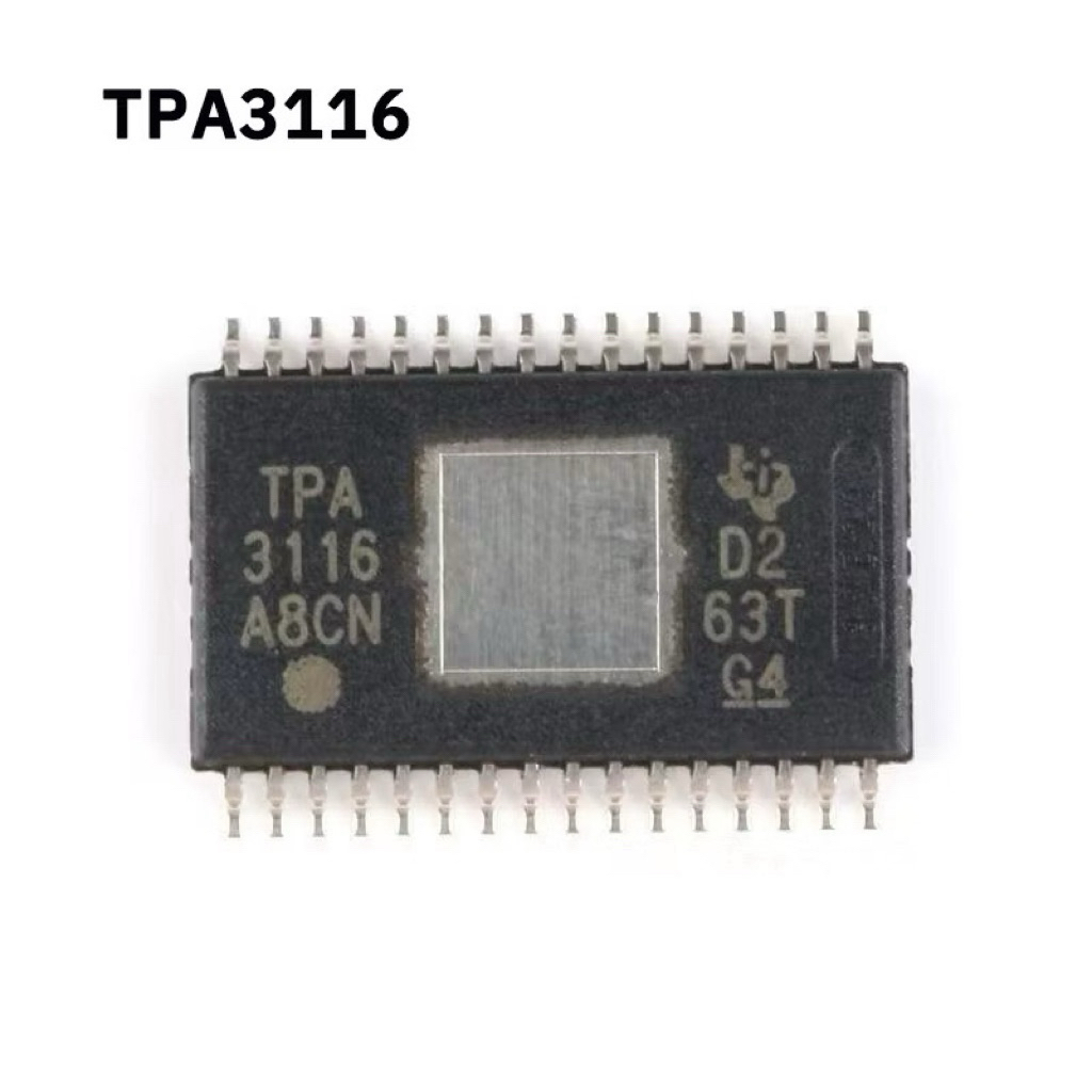 อะไหล่แท้ ชิปขยายเสียง TPA3116 แอมป์จิ๋ว ชิ้นส่วนอะไหล่  502T1002T TB21 HT21 HT22 IC ชิปแอมป์จิ๋ว