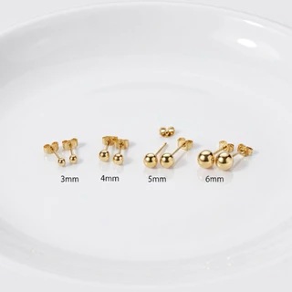 STUD(สำหรับคนแพ้ง่าย) ต่างหูหมุดมินิมอล สแตนเลสเกรดเครื่องมือแพทย์ (ราคา 1 คู่)