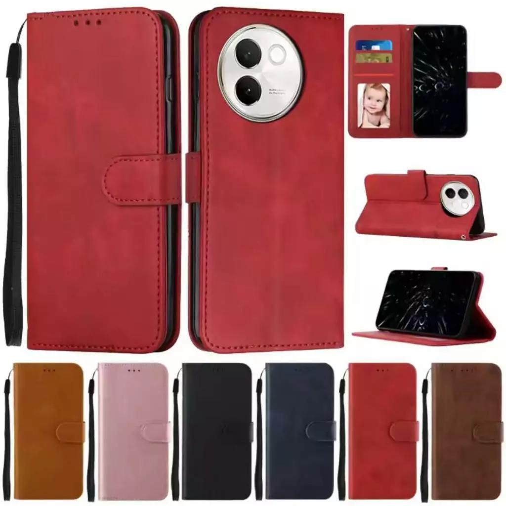 เคสฝาพับหนัง ล็อคได้ สำหรับ Vivo V30E Y39 5G เคสกันกระแทกฝาพับ พร้อมช่องใส่บัตร