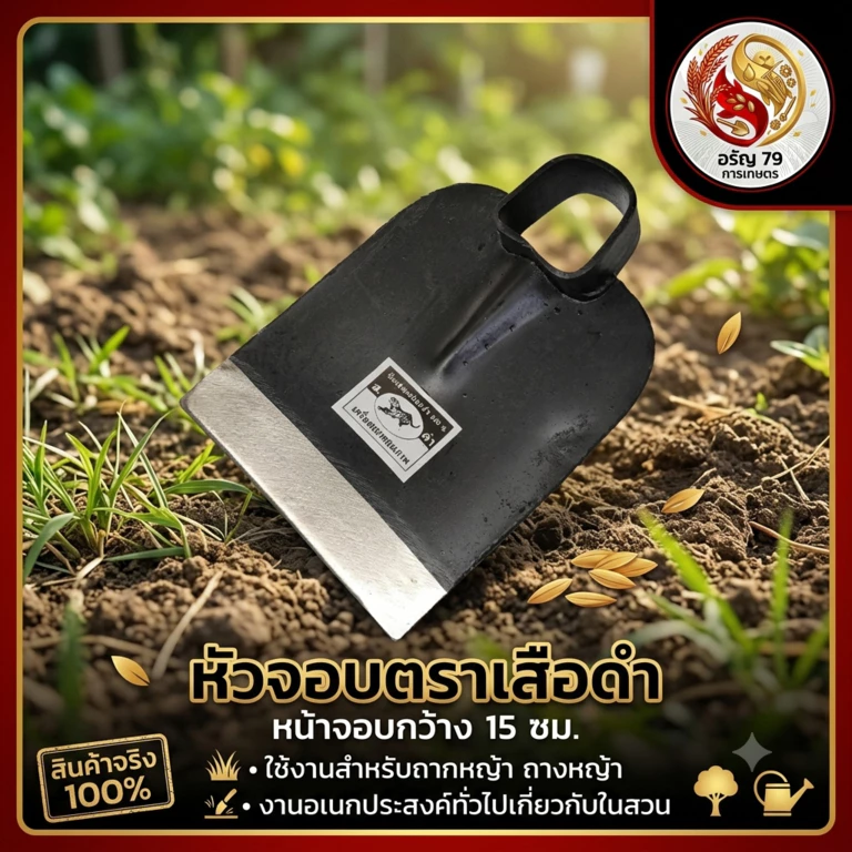 จอบเสือดำ จอบขุดดิน ถากหญ้า