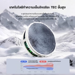 Auresonic พัดลมระบายความร้อนมือถือ เย็นจนเป็นน้ำแข็ง พัดลมโทรศัพท์ จอLED ด้วยเซมิคอนดักเตอร์ ระหว่างเล่นเกม ปรับระดับได้