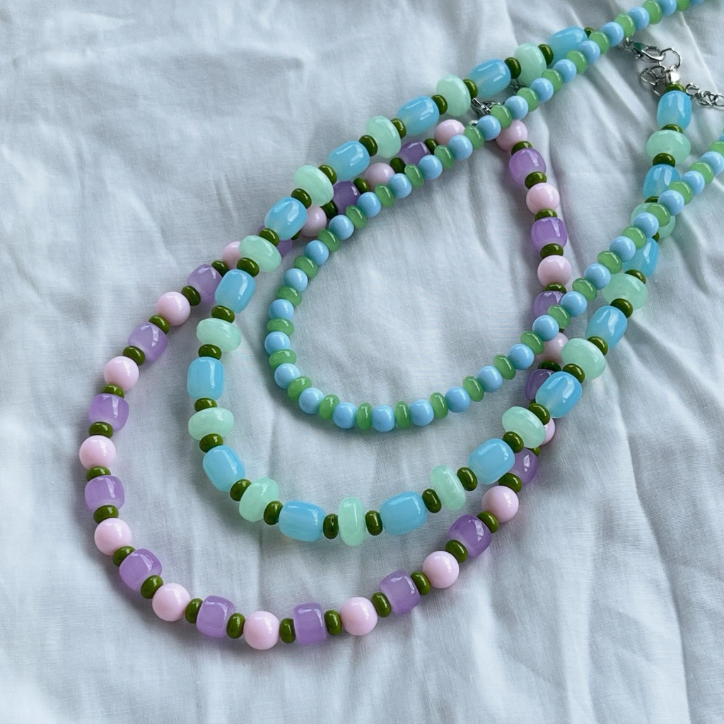 สร้อยคอลูกปัด Beaded Necklace Y2K Summer