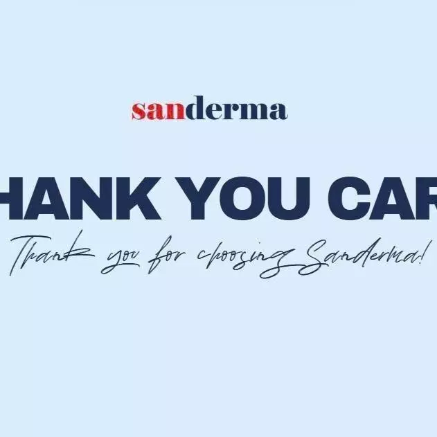 บัตรขอบคุณของ Sanderma — จดหมายขอบคุณจาก Sanderma ปี 2026